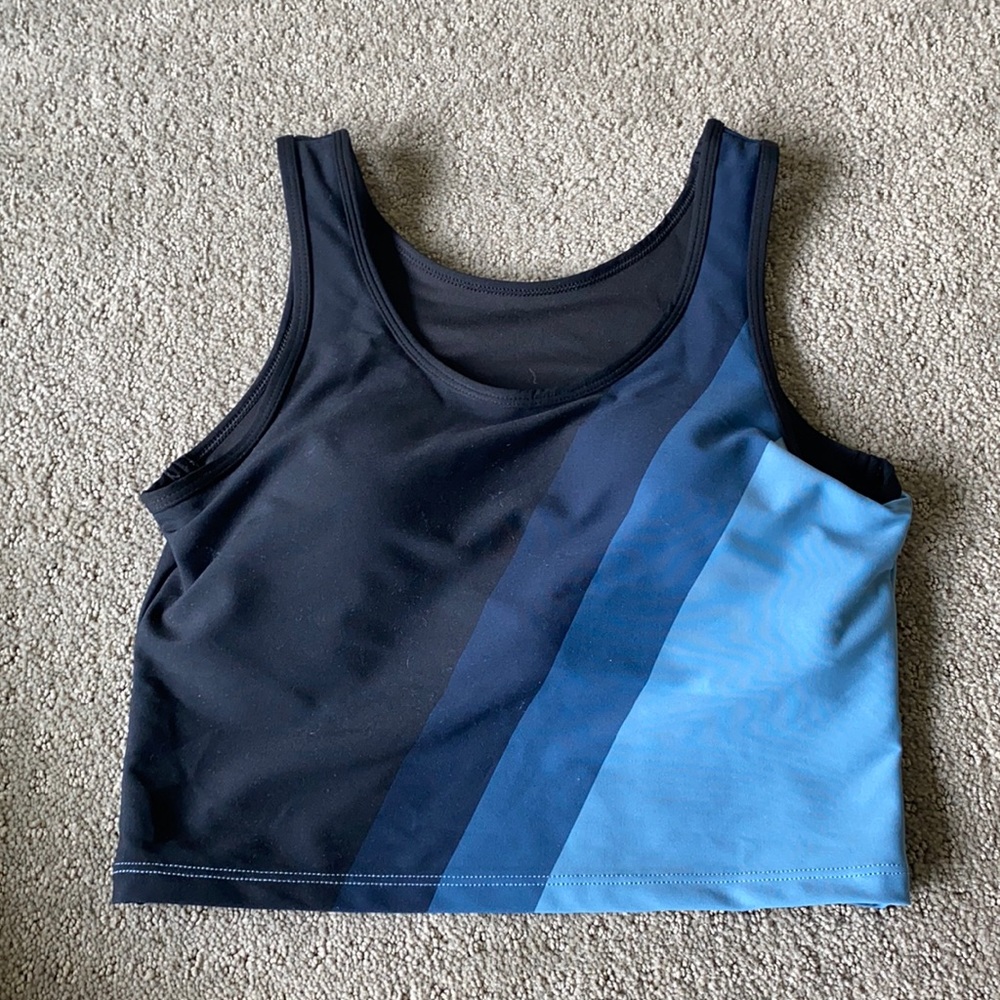 Zyia Active Shades of Blue Block Tank